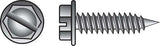HILLMAN No. 8 X 3/4 in. L Slotted Hex Washer Head Sheet Metal Screws 100 pk