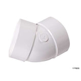 NDS Schedule 35 4 in. Hub each X 4 in. D Hub PVC Elbow 1 pk