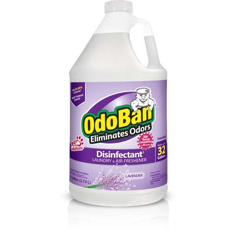 OdoBan Lavender Scent Disinfectant Laundry & Air Freshener 1 gal, Pack of 4