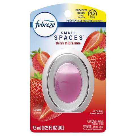 Febreze Small Spaces Berry & Bramble Scent Air Freshener 0.25 oz Liquid 1 pk, Pack of 6