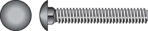 HILLMAN 1/4 in. X 1 in. L Zinc-Plated Steel Carriage Bolt 100 pk