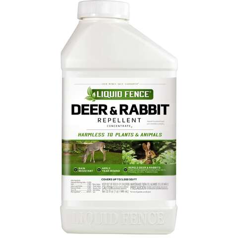 Liquid Fence Animal Repellent Liquid For Deer and Rabbits 32 oz