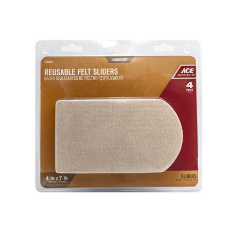 Ace Brown Assorted in. Push-On Felt Sliders 4 pk