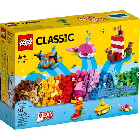 LEGO Classic 11018 Creative Ocean Fun ABS Plastic Multicolored 333 pc