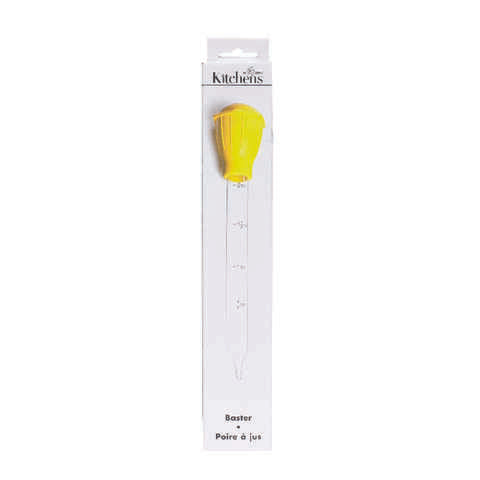 Fox Run Clear/Yellow Glass/Plastic Glass Baster