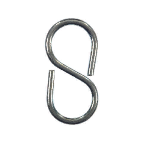 Ace Small Zinc-Plated Silver Steel 2-1/8 in. L Closed S-Hook 25 lb 3 pk, Pack of 5