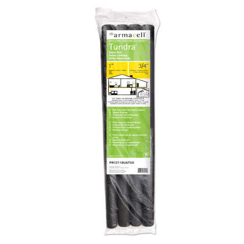 Armacell Tundra 1 in. X 3 ft. L Polyethylene Foam Pipe Insulation, Pack of 12