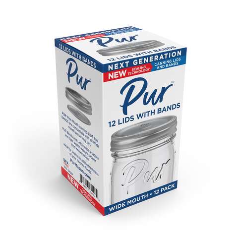 Pur Mason Wide Mouth Canning Lids and Bands 12 pk, Pack of 36