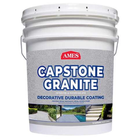 AMES Capstone Granite Gloss Shoreline Water-Based Acrylic Concrete Floor Paint 5 gal