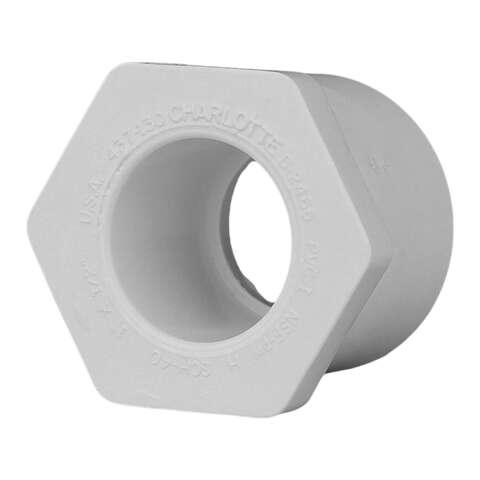 Charlotte Pipe Schedule 40 1 in. Spigot X 1/2 in. D Slip PVC Reducing Bushing 1 pk