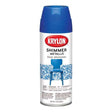 Krylon Blue Shimmer Metallic Spray Paint 12 oz, Pack of 6