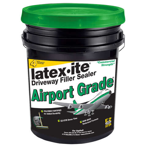 Latex-Ite Airport Grade Black Asphalt Driveway Filler and Sealer 4.75 gal