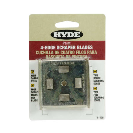 Hyde 2-1/2 in. W High Carbon Steel 4-Edge Scraper Blade, Pack of 5