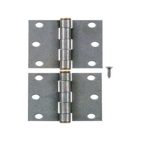 Ace 3 in. L Galvanized Broad Hinge 2 pk