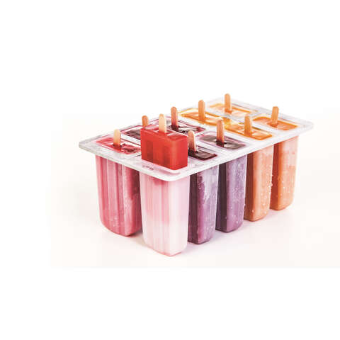 Progressive Prepworks Clear Plastic Freezer Pop Maker, Pack of 6