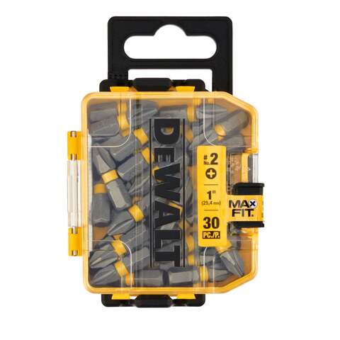 DeWalt Max Fit Phillips #2 X 1 in. L Insert Bit S2 Tool Steel 30 pc