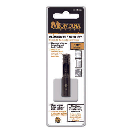 Montana Brand 3/8 in. Alloy Steel Drill Bit 3-Flat Shank 1 pc