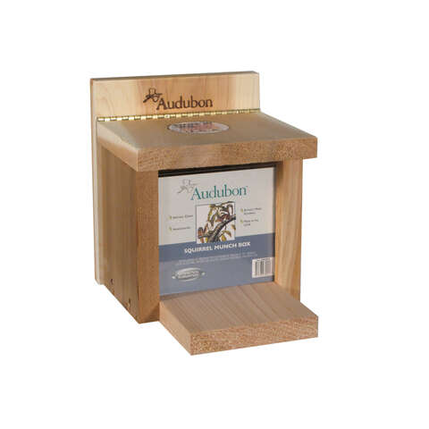 Audubon Wild Bird 4 pt Cedar Squirrel Feeder Critter Feeder 2 ports, Pack of 2