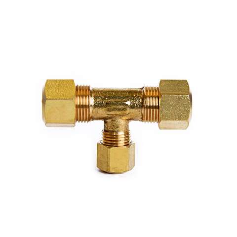 ATC 3/8 in. Compression X 3/8 in. D Compression Brass Tee, Pack of 5