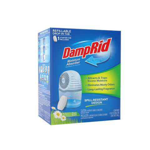 DampRid Refillable Moisture Absorber Fresh Scent 15.87 oz, Pack of 4