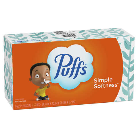 Puffs 96 ct Facial Tissue, Pack of 36