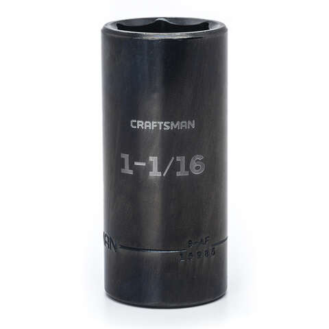 Craftsman 11/16 in. X 3/8 in. drive SAE 6 Point Standard Shallow Socket 1 pc