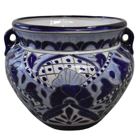 Avera Products Talavera 19 in. H X 10 in. W Ceramic Planter Multicolored, Pack of 2