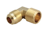 JMF Company 3/8 in. Flare X 3/8 in. D MPT Brass 90 Degree Street Elbow, Pack of 5