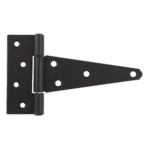 Ace 6 in. L Black Heavy Duty T Hinge 1 pk