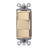 Leviton Decora 15 amps Rocker Switch Ivory 1 pk