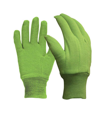 Digz M Jersey Cotton Garden Green Gardening Gloves, Pack of 6