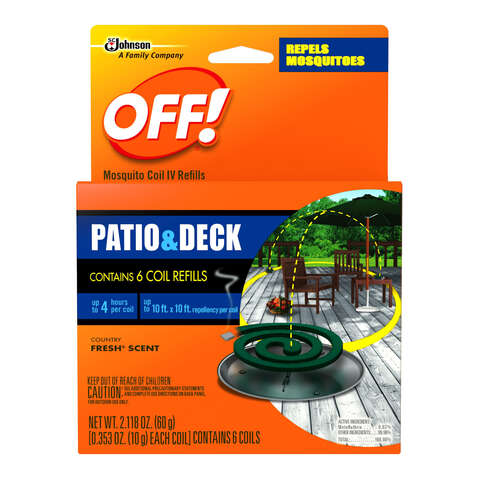 OFF! Insect Repellent Refill Coil For Mosquitoes 2.118 oz, Pack of 6