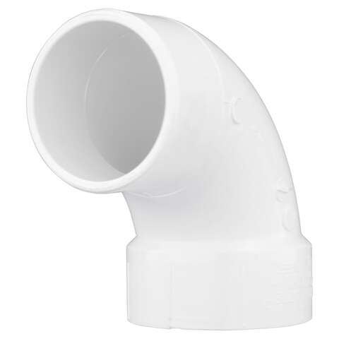 Charlotte Pipe Schedule 40 1-1/2 in. Hub X 1-1/2 in. D Spigot PVC 90 Degree Street Elbow 1 pk