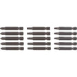 Craftsman Phillips/Square/Torx 2 in. L PH2, SQ2, TX25 Drill and Driver Bit Set High Speed Steel 15 p