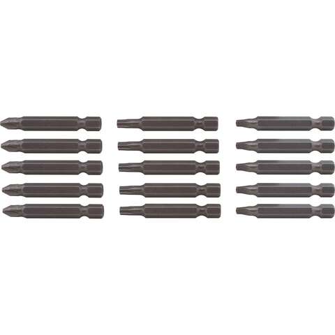 Craftsman Phillips/Square/Torx 2 in. L PH2, SQ2, TX25 Drill and Driver Bit Set High Speed Steel 15 p