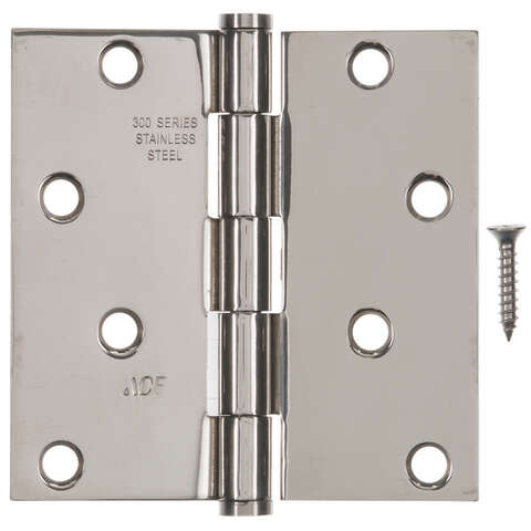 Ace 4 in. L Chrome Residential Door Hinge 1 pk