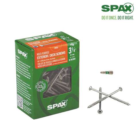 SPAX Multi-Material No. 9 Label X 3 1/4 in. L T-20+ Flat Head Serrated Construction Screws