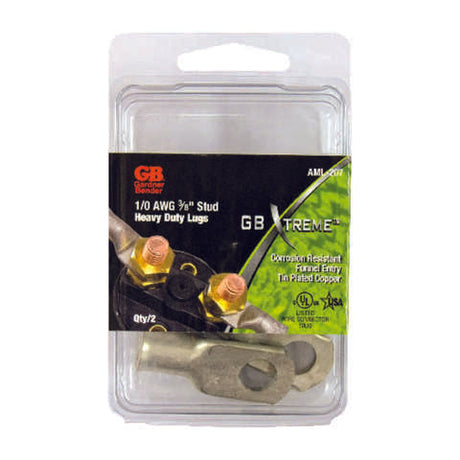 Gardner Bender Xtreme 1 Ga. Insulated Wire Electrical Lug Silver 2 pk