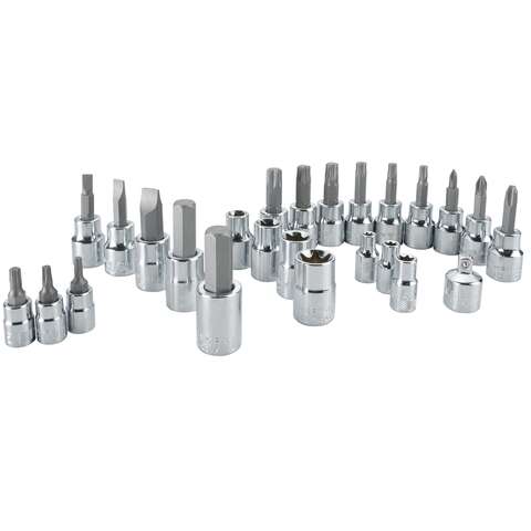 Craftsman 1/4 and 3/8 in. drive 6 Point Socket and Bit Set 25 pc