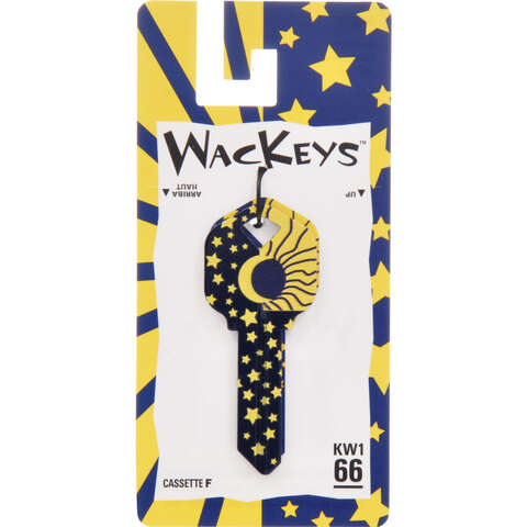 Hillman Wackey Sun & Moon House/Office Universal Key Blank Single, Pack of 6