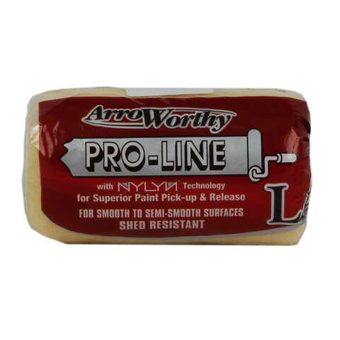 ArroWorthy Pro-Line Polyester 4 in. W X 3/8 in. Paint Roller Cover 1 pk, Pack of 25