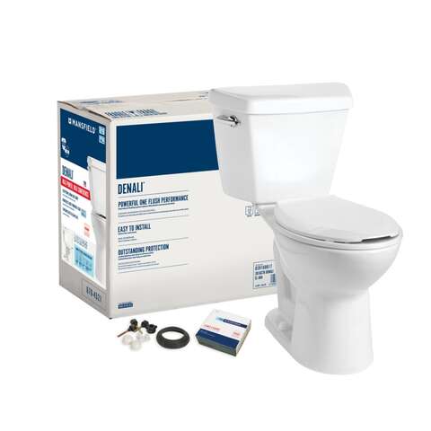 Mansfield Denali ADA Compliant 1.6 gal White Elongated Complete Toilet