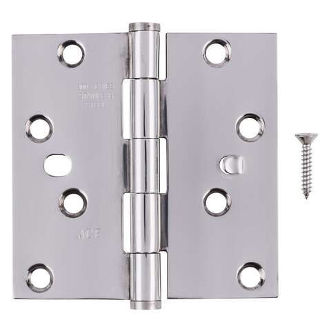 Ace 4 in. L Stainless Steel Residential Door Hinge 1 pk