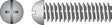 HILLMAN No. 6-32 X 1-1/4 in. L Combination Round Head Zinc-Plated Steel Machine Screws 100 pk