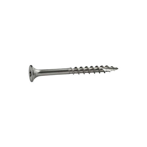 Grip-Rite PrimeGuard Max No. 8 wire X 2 in. L Silver Star Bugle Head Deck Screws 1 lb 128 pk, Pack of 6