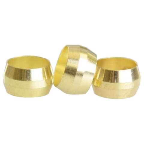 ATC 5/16 in. Compression X 5/16 in. D Compression Brass Sleeve, Pack of 5