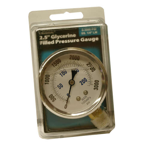 Universal Pressure Gauge 3000 psi