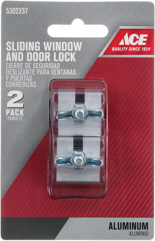 Ace Aluminum Aluminum Indoor Slide Locks, Pack of 5