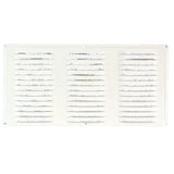 Air Vent 8 in. H X 16 in. L White Aluminum Undereave Vent, Pack of 24