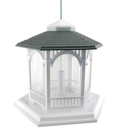 Audubon Wild Bird 10 lb Plastic Deluxe Gazebo Bird Feeder 6 ports, Pack of 2